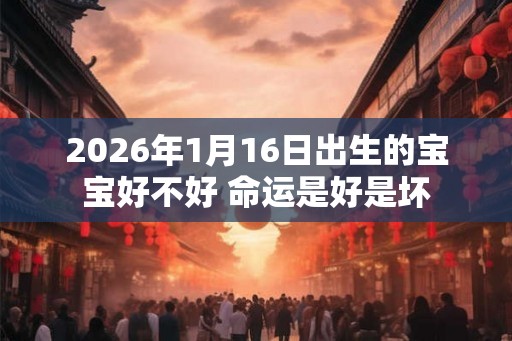 2026年1月16日出生的宝宝好不好 命运是好是坏