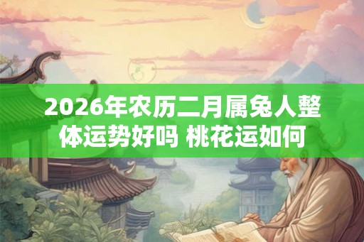 2026年农历二月属兔人整体运势好吗 桃花运如何