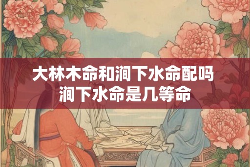 大林木命和涧下水命配吗 涧下水命是几等命