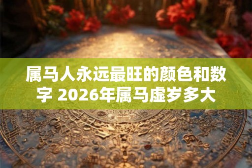 属马人永远最旺的颜色和数字 2026年属马虚岁多大