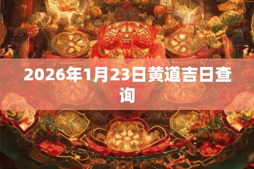 2026年1月23日黄道吉日查询