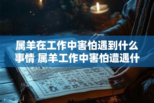 属羊在工作中害怕遇到什么事情 属羊工作中害怕遭遇什么