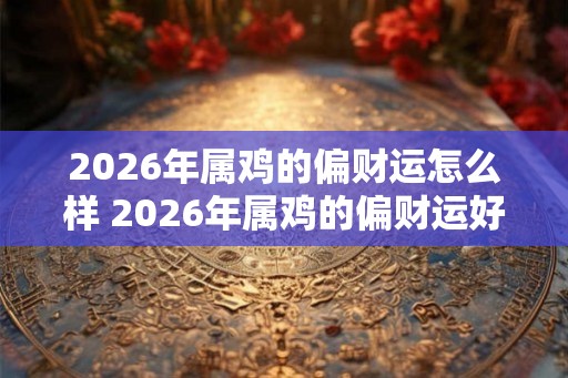 2026年属鸡的偏财运怎么样 2026年属鸡的偏财运好吗