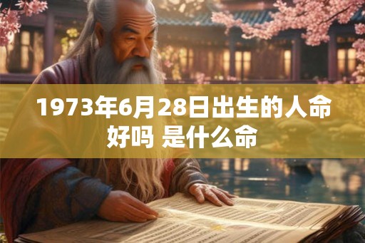 1973年6月28日出生的人命好吗 是什么命