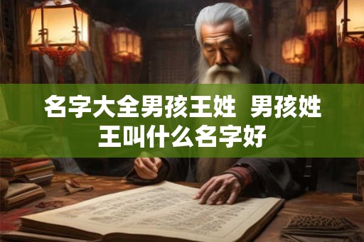 名字大全男孩王姓  男孩姓王叫什么名字好