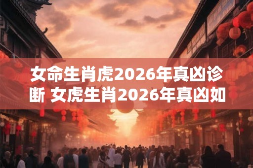 女命生肖虎2026年真凶诊断 女虎生肖2026年真凶如何