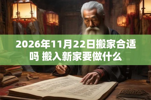 2026年11月22日搬家合适吗 搬入新家要做什么 2026年11月22日搬家合适吗 搬入新家要做什么