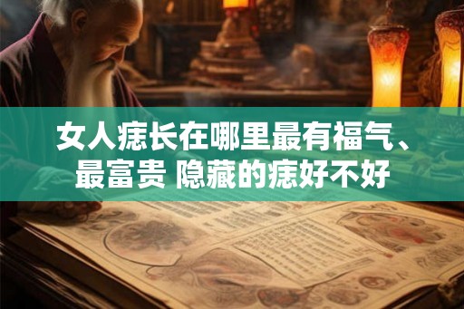女人痣长在哪里最有福气、最富贵 隐藏的痣好不好