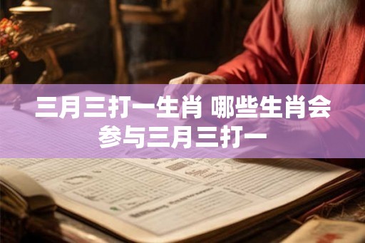 三月三打一生肖 哪些生肖会参与三月三打一