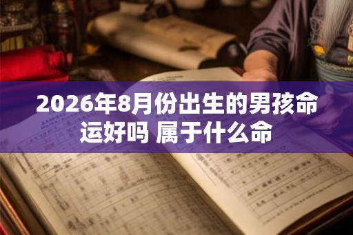 2026年8月份出生的男孩命运好吗 属于什么命
