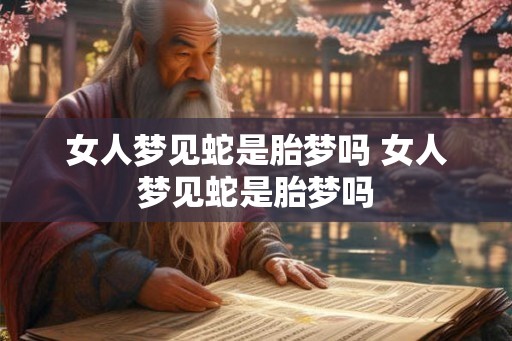 女人梦见蛇是胎梦吗 女人梦见蛇是胎梦吗 女人梦见蛇是胎梦吗 女人梦见蛇是胎梦吗