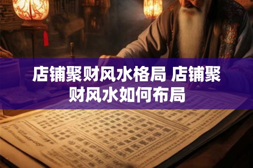 店铺聚财风水格局 店铺聚财风水如何布局