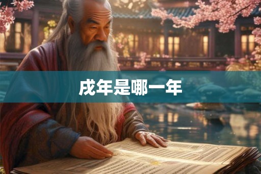 戌年是哪一年