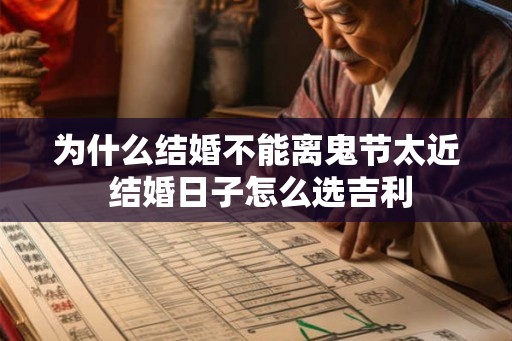 为什么结婚不能离鬼节太近 结婚日子怎么选吉利 为什么结婚不能离鬼节太近 结婚日子怎么选吉利
