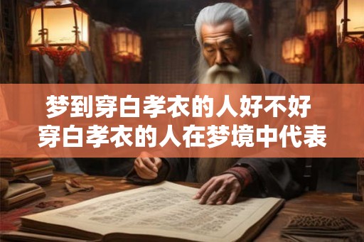梦到穿白孝衣的人好不好 穿白孝衣的人在梦境中代表什么