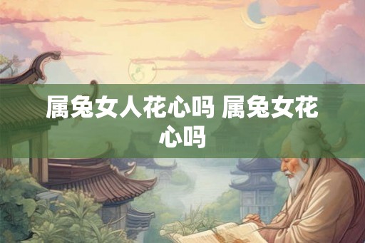 属兔女人花心吗 属兔女花心吗