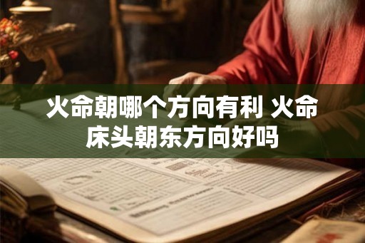 火命朝哪个方向有利 火命床头朝东方向好吗