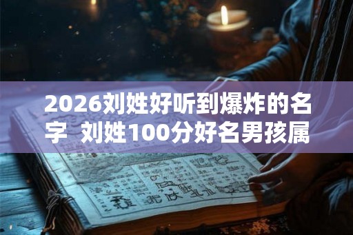 2026刘姓好听到爆炸的名字  刘姓100分好名男孩属兔