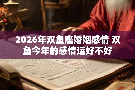 2026年双鱼座婚姻感情 双鱼今年的感情运好不好