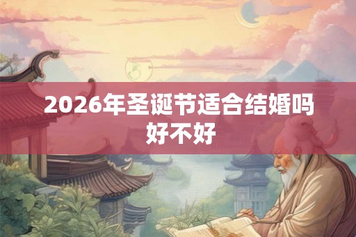 2026年圣诞节适合结婚吗 好不好
