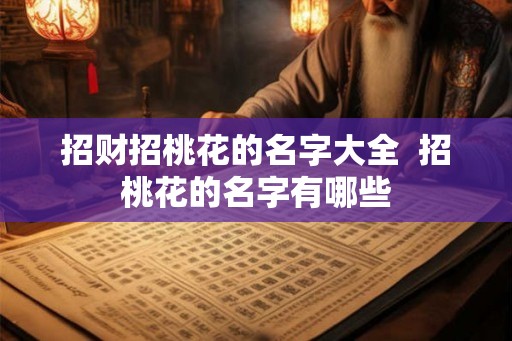 招财招桃花的名字大全 招桃花的名字有哪些 招财招桃花的名字大全 招桃花的名字有哪些