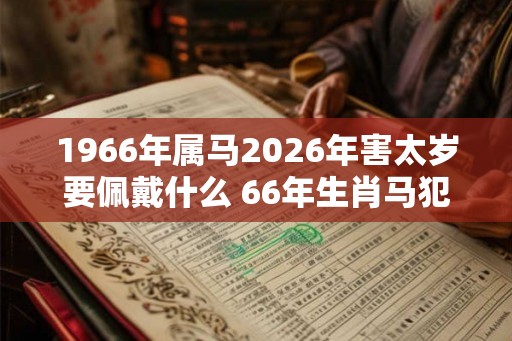 1966年属马2026年害太岁要佩戴什么 66年生肖马犯太岁怎么化解
