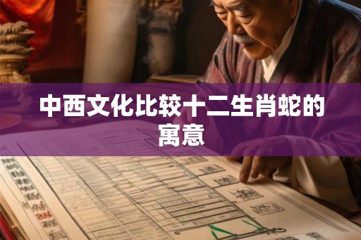 中西文化比较十二生肖蛇的寓意