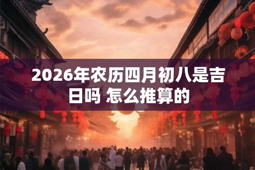 2026年农历四月初八是吉日吗 怎么推算的