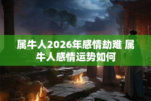 属牛人2026年感情劫难 属牛人感情运势如何