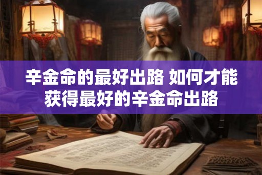 辛金命的最好出路 如何才能获得最好的辛金命出路