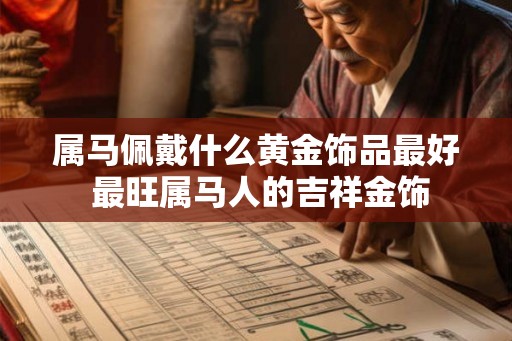属马佩戴什么黄金饰品最好 最旺属马人的吉祥金饰