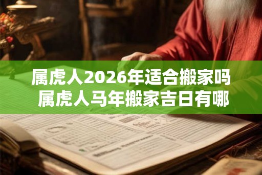 属虎人2026年适合搬家吗 属虎人马年搬家吉日有哪些 属虎人2026年适合搬家吗 属虎人马年搬家吉日有哪些