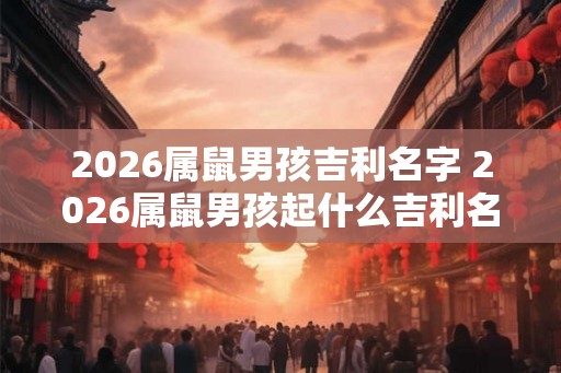 2026属鼠男孩吉利名字 2026属鼠男孩起什么吉利名字 2026属鼠男孩吉利名字 2026属鼠男孩起什么吉利名字