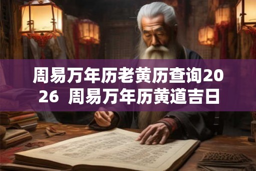 周易万年历老黄历查询2026  周易万年历黄道吉日
