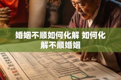 婚姻不顺如何化解 如何化解不顺婚姻