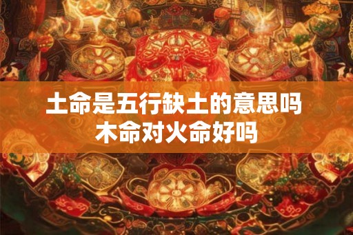土命是五行缺土的意思吗 木命对火命好吗