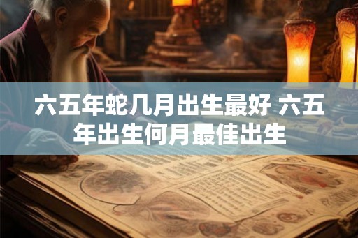 六五年蛇几月出生最好 六五年出生何月最佳出生