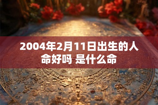 2004年2月11日出生的人命好吗 是什么命