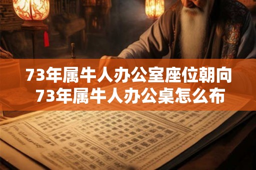 73年属牛人办公室座位朝向 73年属牛人办公桌怎么布置旺事业