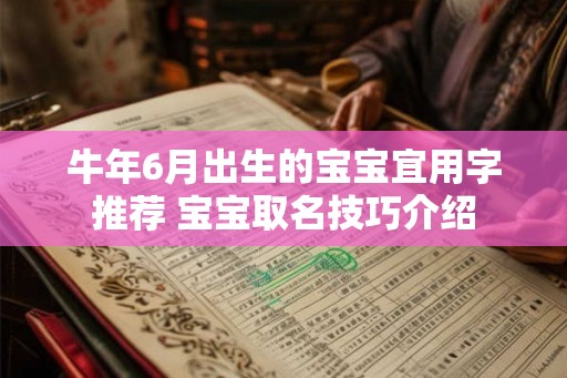 牛年6月出生的宝宝宜用字推荐 宝宝取名技巧介绍 牛年6月出生的宝宝宜用字推荐 宝宝取名技巧介绍