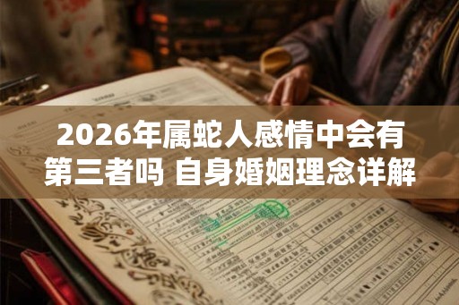 2026年属蛇人感情中会有第三者吗 自身婚姻理念详解