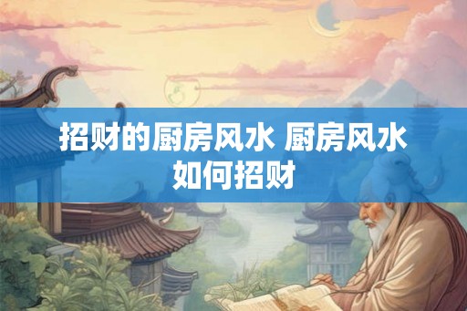 招财的厨房风水 厨房风水如何招财