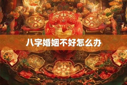 八字婚姻不好怎么办
