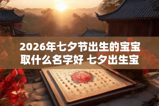 2026年七夕节出生的宝宝取什么名字好 七夕出生宝宝取名宜忌