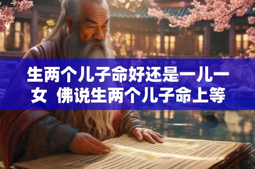 生两个儿子命好还是一儿一女  佛说生两个儿子命上等命
