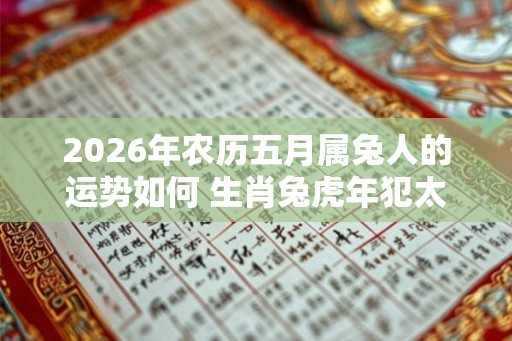 2026年农历五月属兔人的运势如何 生肖兔虎年犯太岁吗