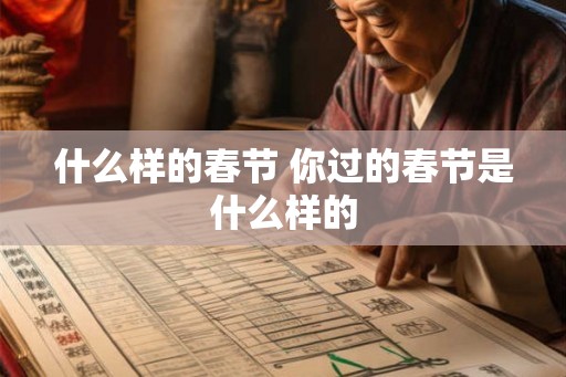 什么样的春节 你过的春节是什么样的