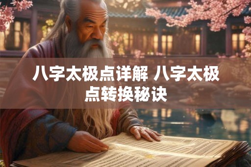 八字太极点详解 八字太极点转换秘诀
