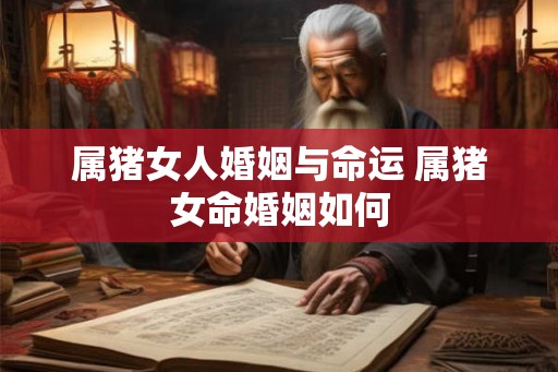 属猪女人婚姻与命运 属猪女命婚姻如何