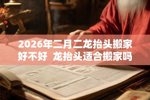 2026年二月二龙抬头搬家好不好  龙抬头适合搬家吗